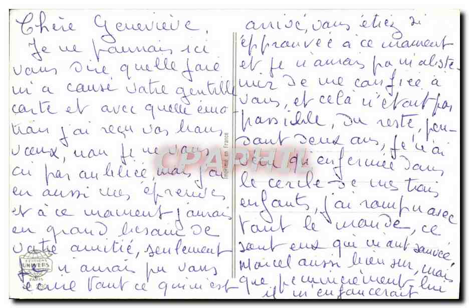 CPA Fantaisie Bonne annee — Rückseite