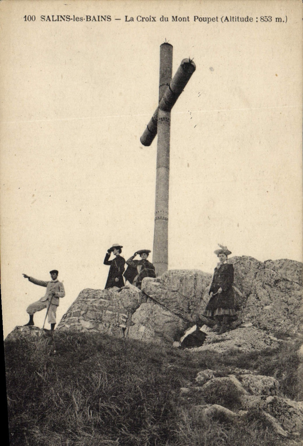 CPA Salins les Bains La croix du Mont Poupet 