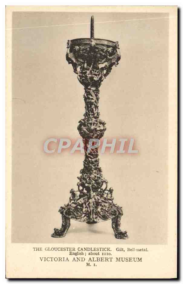 CPA Victoria And Albert Museum The Gloucester Candlestick 