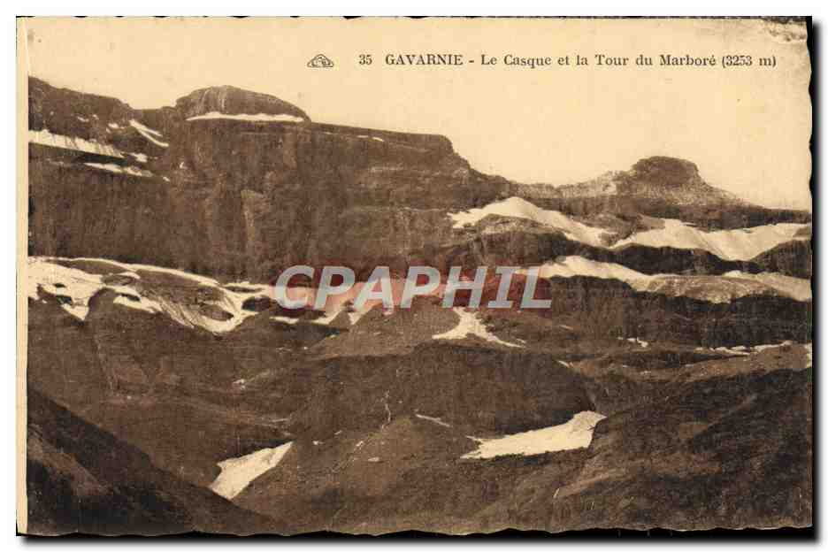 Gavarnie - Le Casque et la Tour du Marboré (3253 m) — série 35 — éditeur Gavarnie
