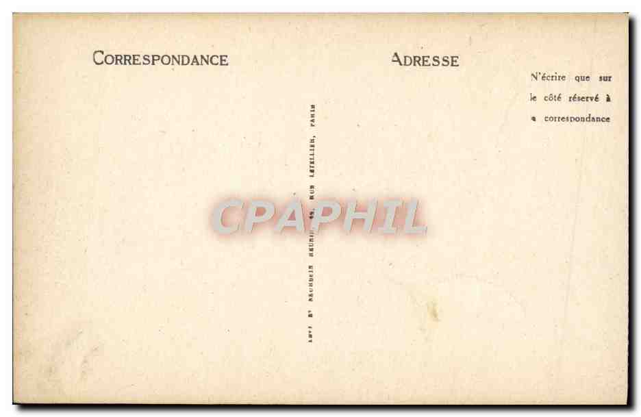 CPA Bordeaux La Place De La Comedie — Verso
