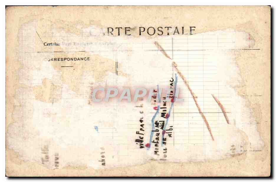 CPA La Cote D'Azur Villefranche Bateaux — Rückseite