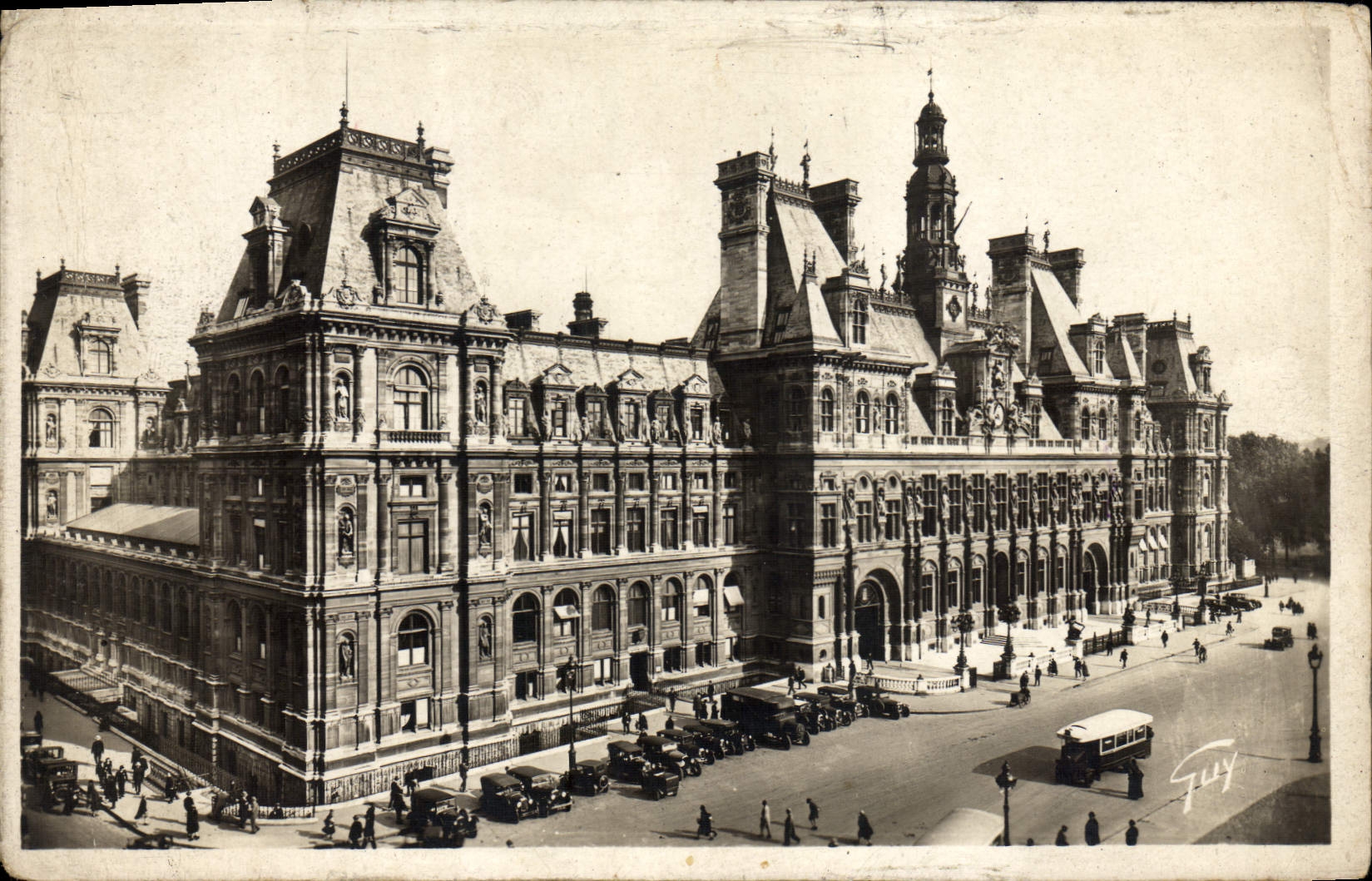 Vintage Postcard Paris and Its Wonders The City Hall
