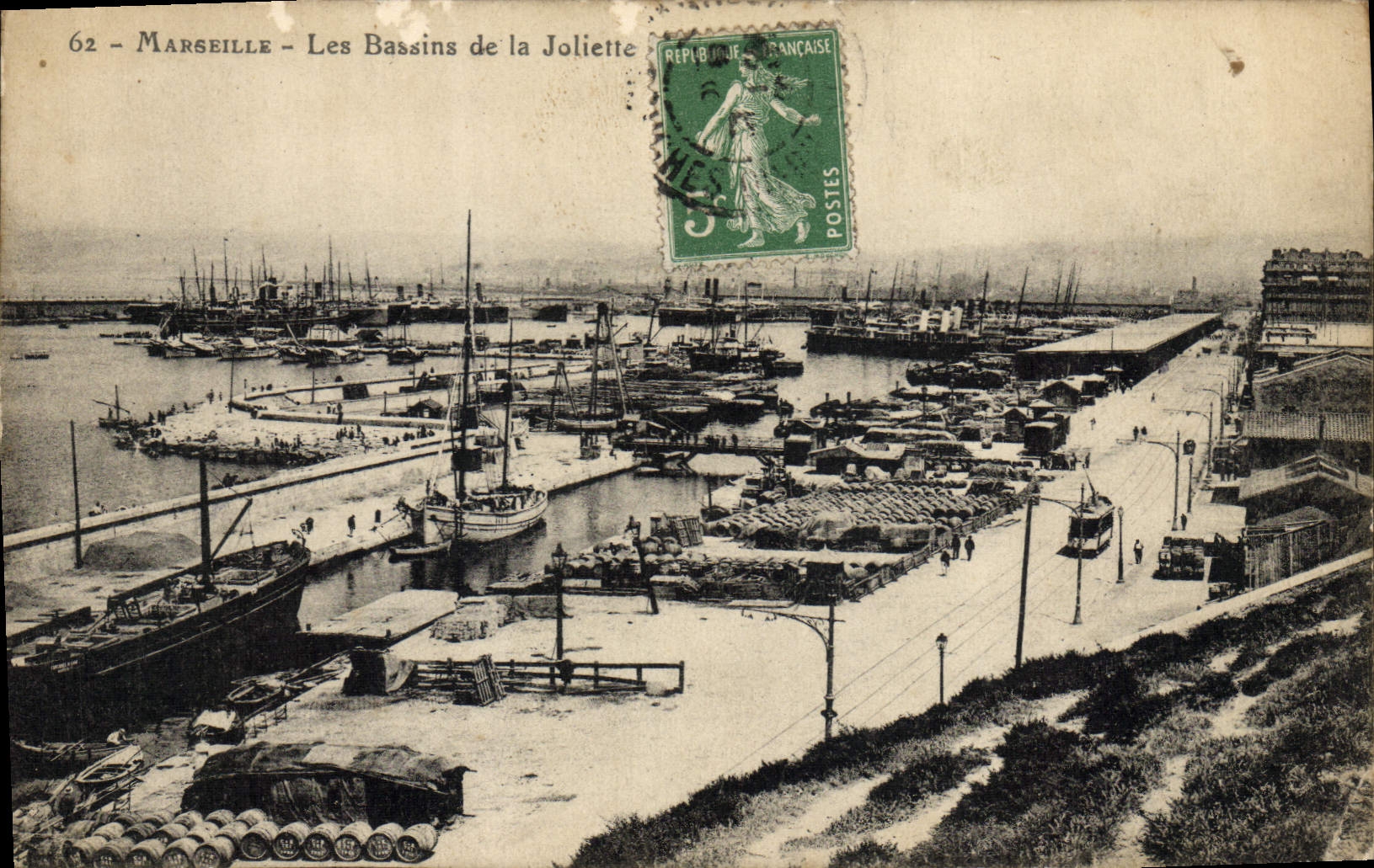 Marseille - Les Bassins de la Joliette — éditeur inconnu, n° 62