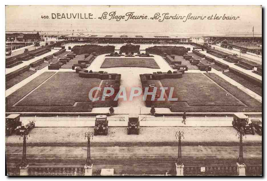 Deauville — La Plage Fleurie, Le Jardin Fleurir et les Bains — n°450