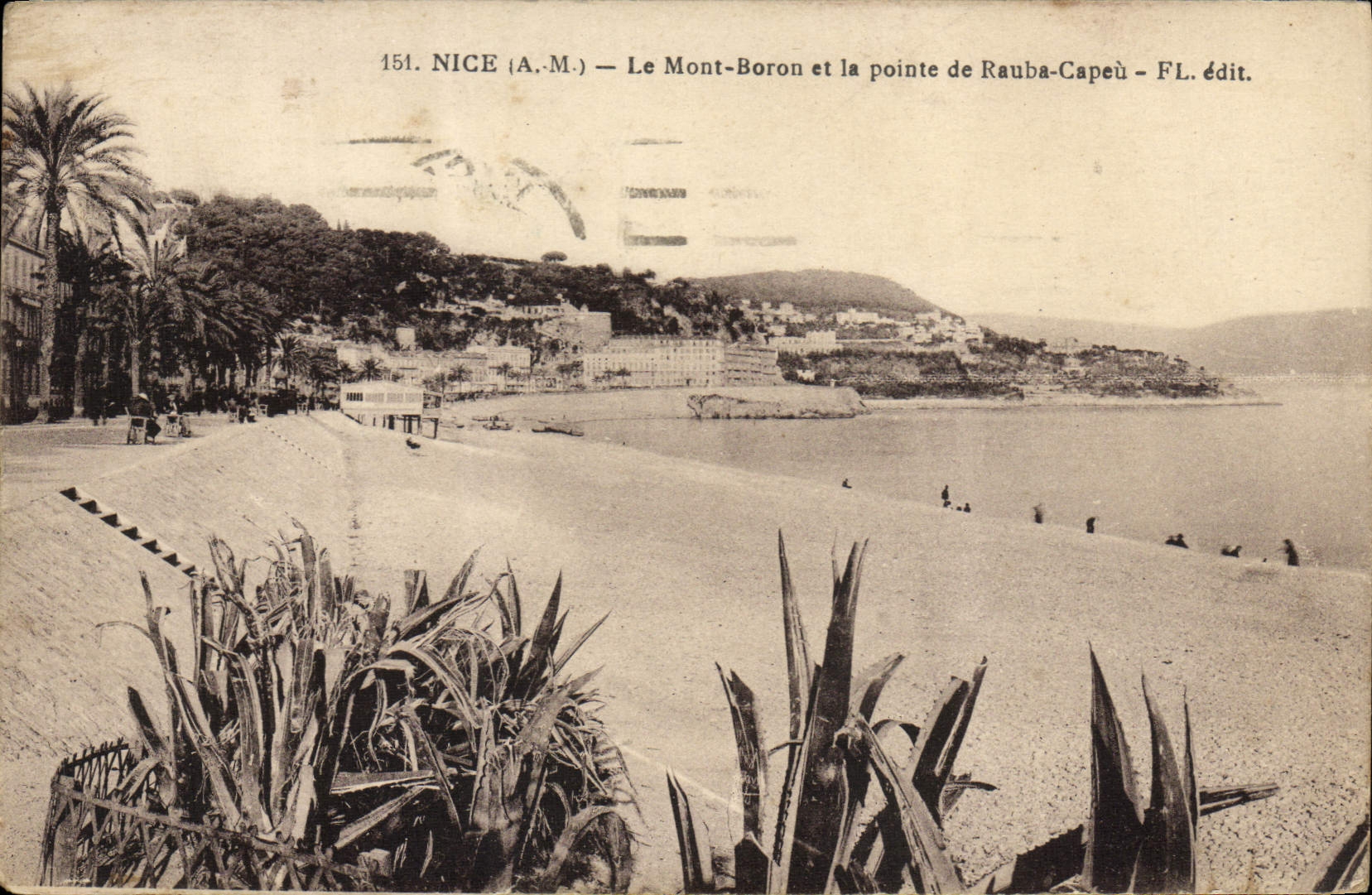 CPA Nice Le Mont Boron et la Pointe de Raube Capeu