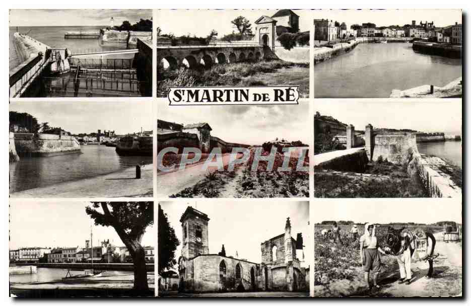 CPM St Martin de Re Entree du port La porte de Campagni Entree du bagne
