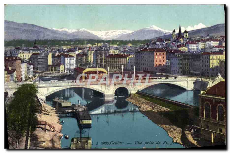 CPA Geneve Vue Prise de St Jean