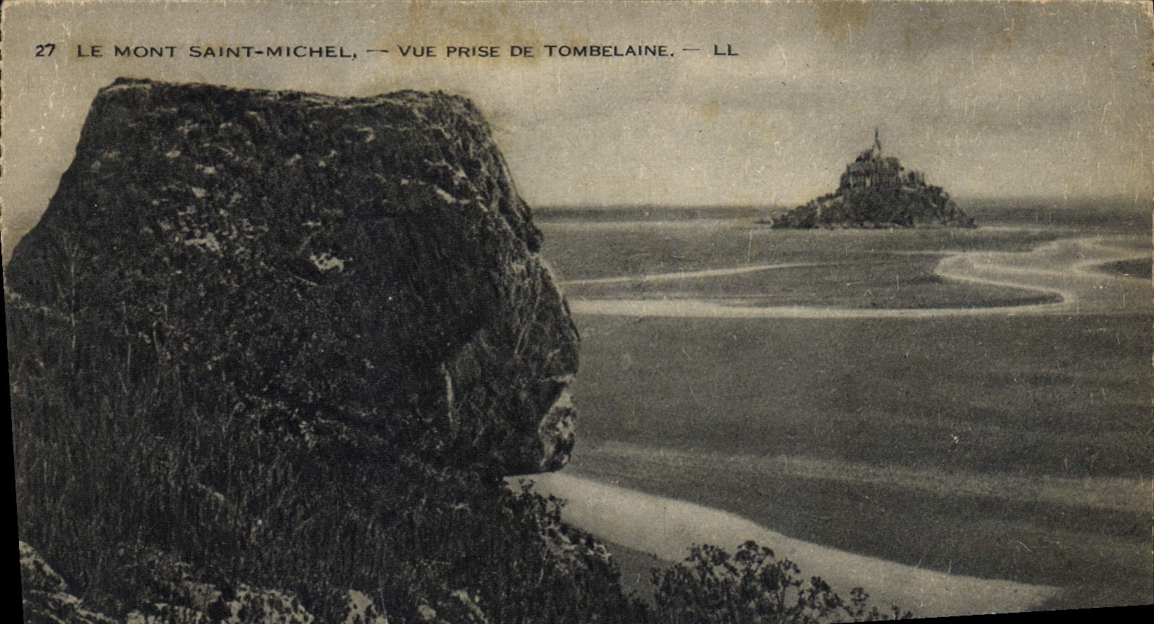 CPA Le Mont Saint Michel Vue Prise De Tombelaine