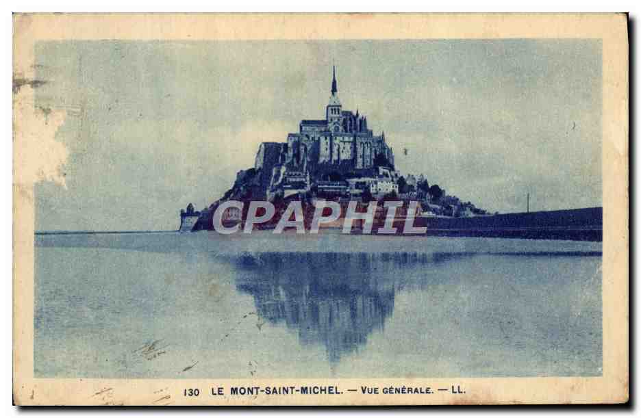 CPA Le Mont St Michel Vue Generale