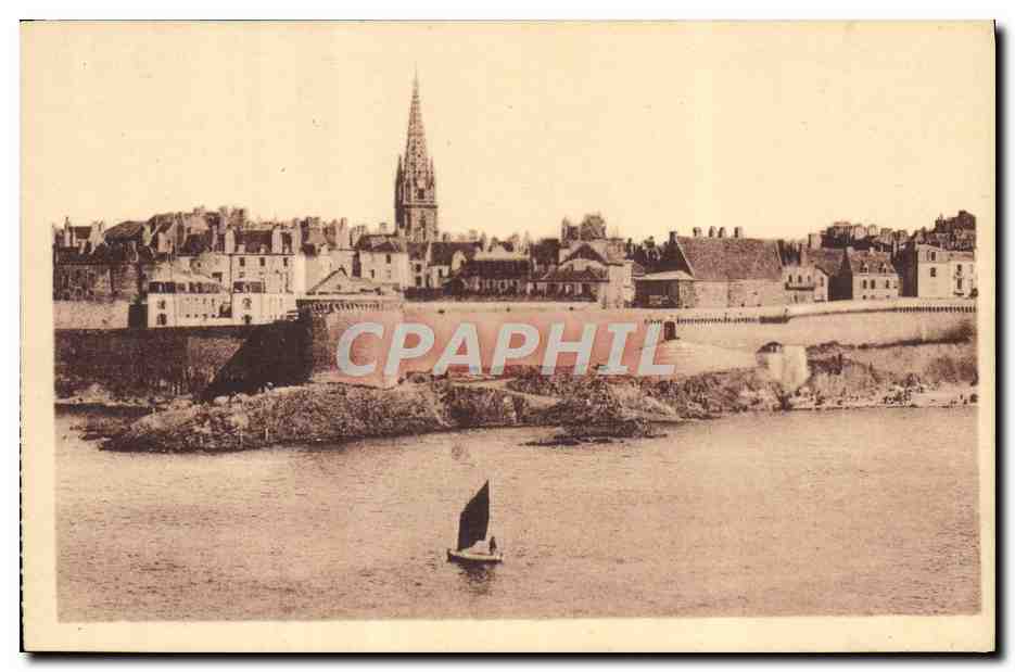 Saint-Malo — Vista generale presa dal Grand Bey — Editore LL, Parigi
