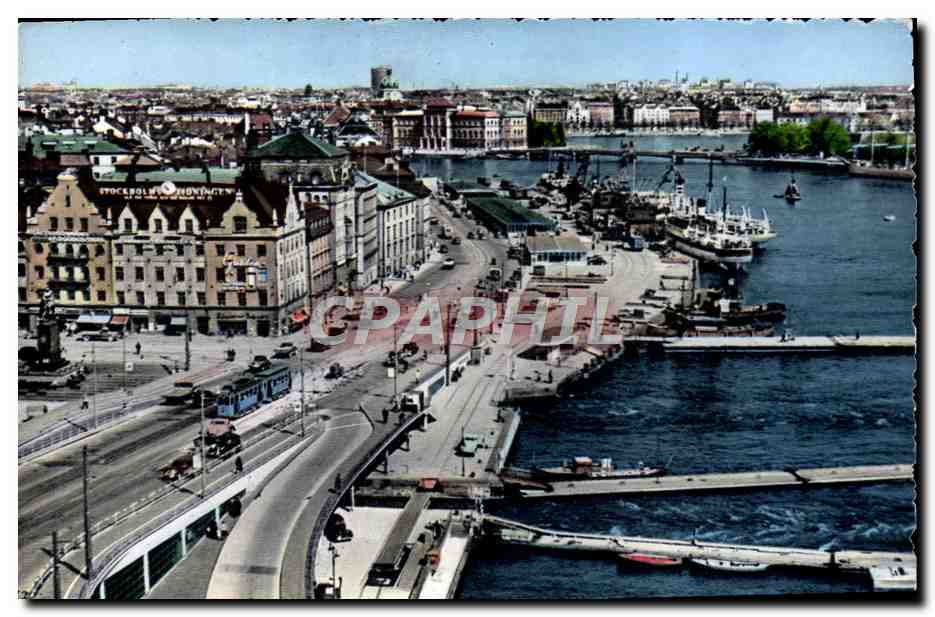 Stockholm — Ausblick von der Katarina-hissen — Grafisk Konst, n° 54/16