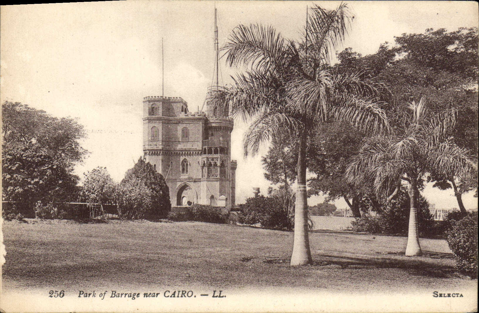 CPA Park of Barrage Near Cairo Egypte 