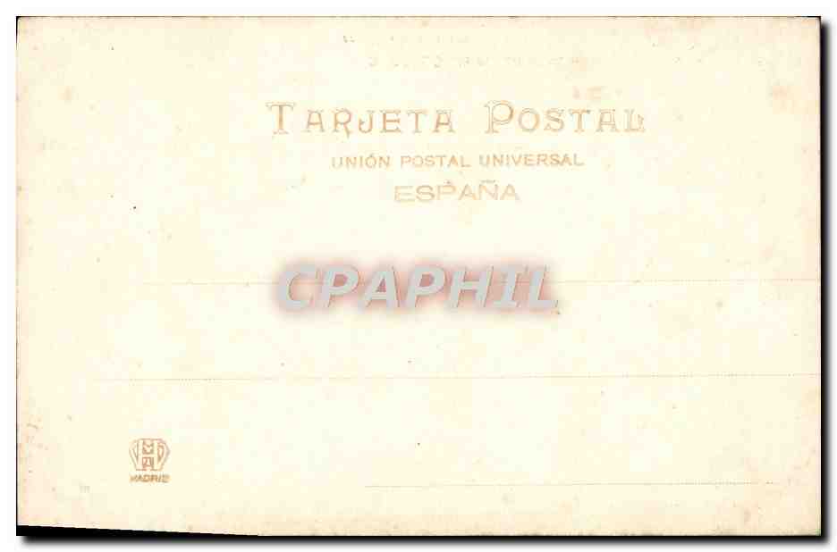CPA Barcelona Plaza Real — Rückseite