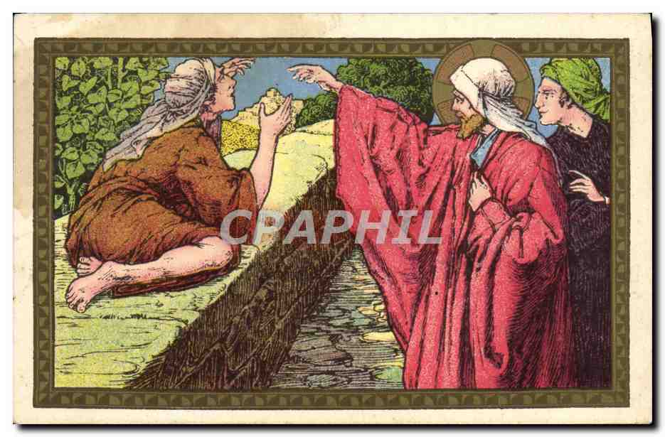 CPA Jesus guerit l'aveugle de Jericho