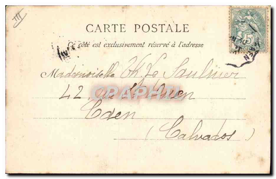 Un Ancien de la Flotte Française — J. Brachet, Caen, Dép. 341 — Reverso