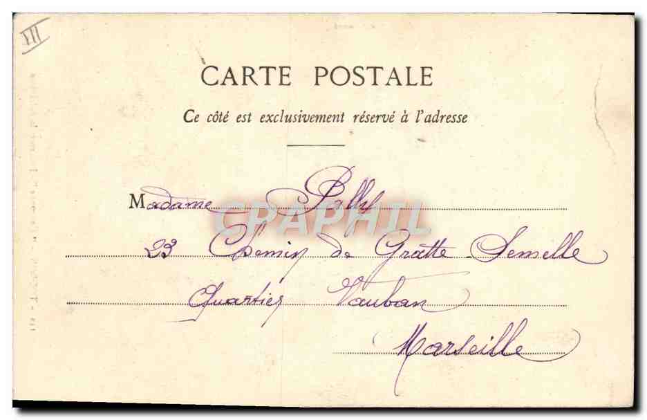 CPA Bateau Toulon Couronne Desarmer la baleiniere  — Verso