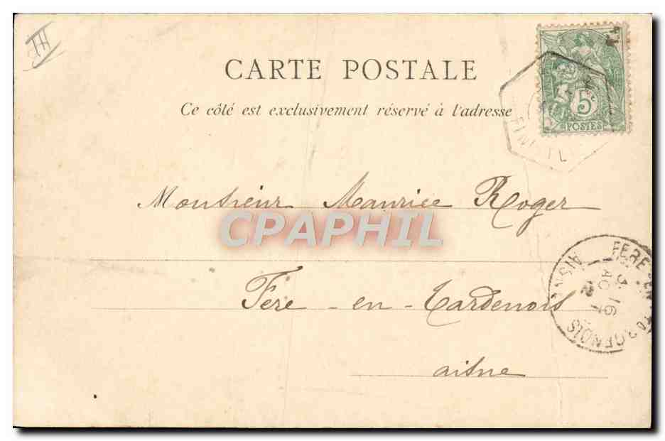 CPA Bateau Dans les haubans Montez Marins — Verso