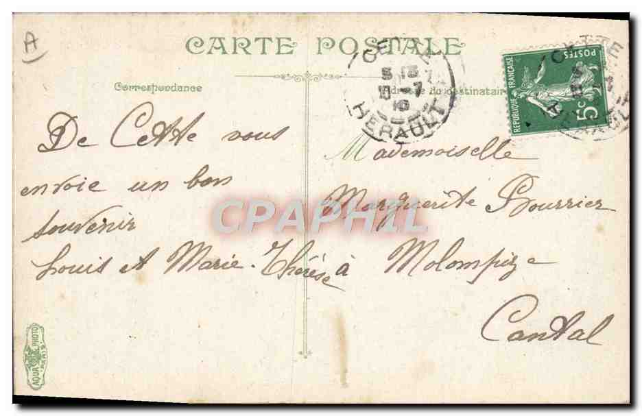 CPA Bateau la vie du marin  — Verso