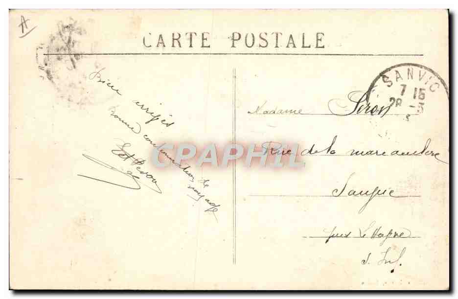 TOULON — Catastrophe de La LIBERTÉ, 25 Septembre 1911 — Édition Cyprien, Toulon — Reverso