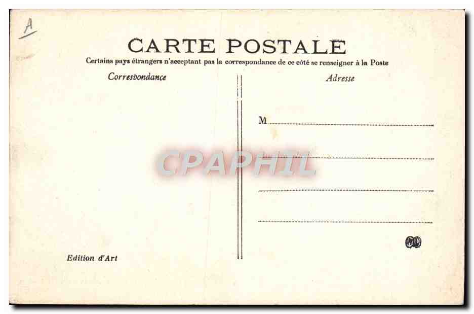 CPA Bateau Marine Manoeuvre d'un canon de 47 mm — Verso