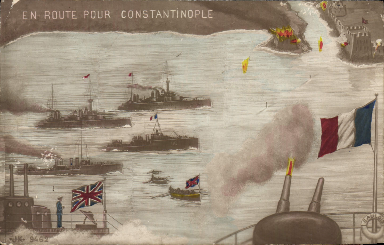 CPA Bateau En route pour Contantinople Turquie Turkey