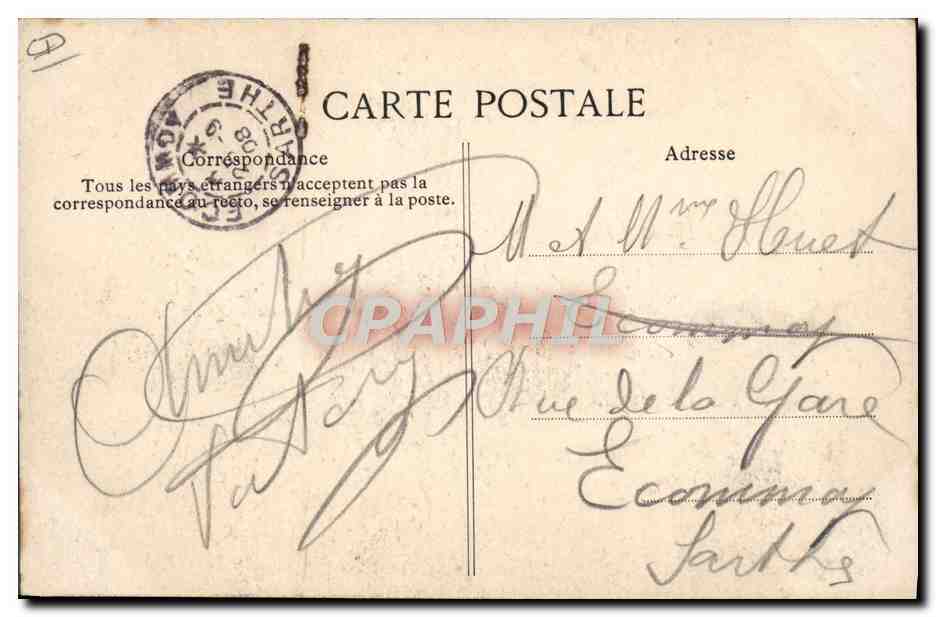 CPA Avion Aviation Le biplan de Wilburg Wright  — Verso