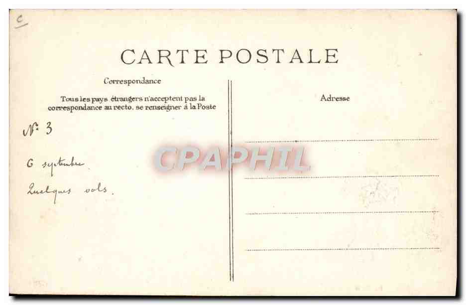 CPA Avion Aviation Bathiat sur Hanriot  — Rückseite