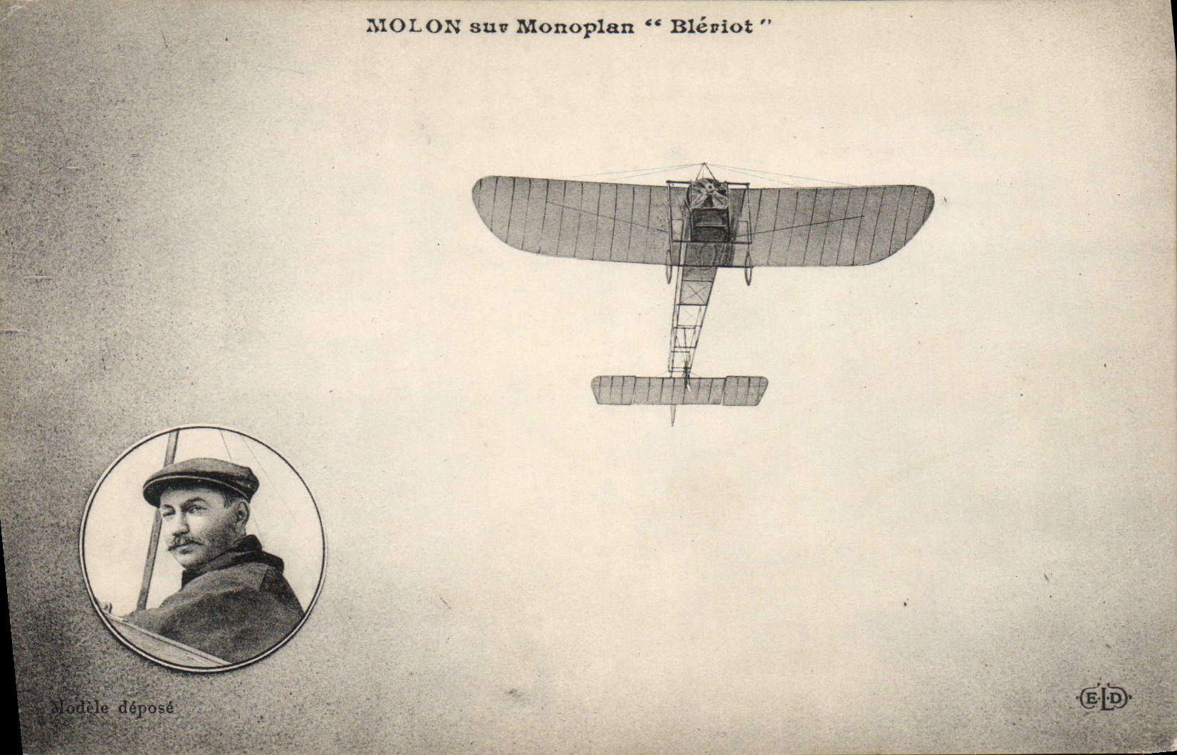 Molon sur Monoplan "Blériot" — modèle déposé — ELD