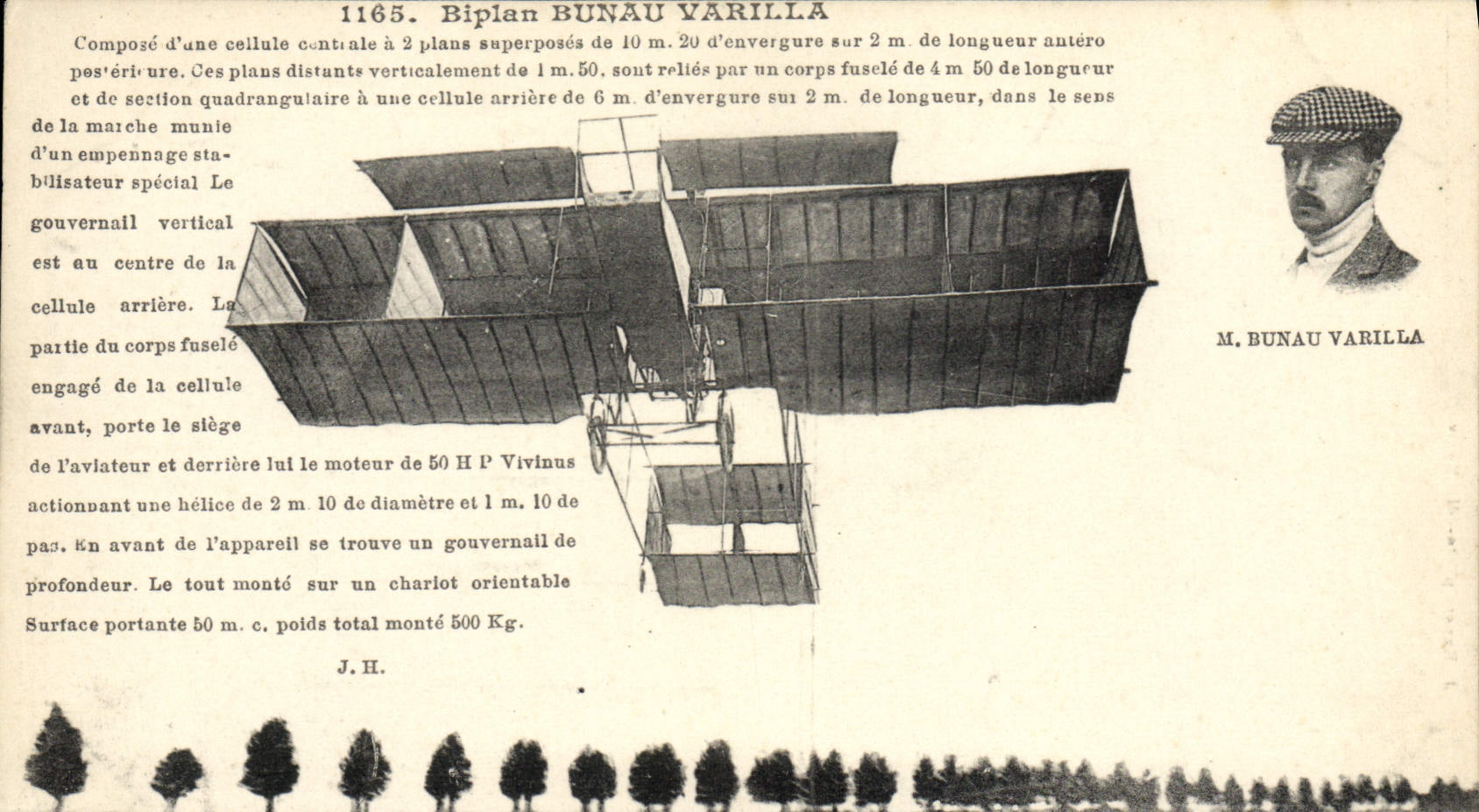 CPA Avion Aviation Biplan Bunau Varilla 