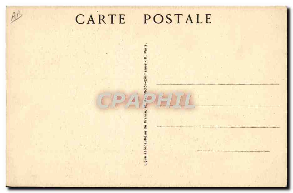 CPA Avion Aviation Burello Chef pilote de la CIDNA — Rückseite