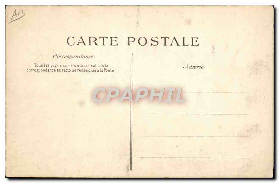 CPA Avion Aviation Duval sur biplan Caudron — Verso