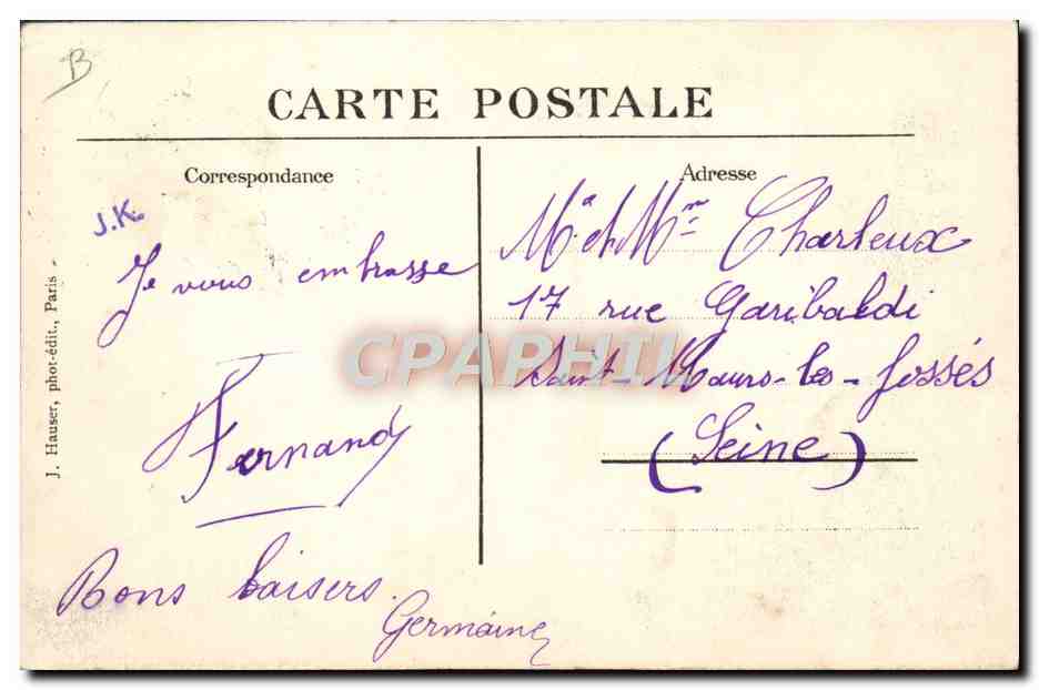 CPA Avion Aviation Monoplan Morane pilote par Frey — Verso