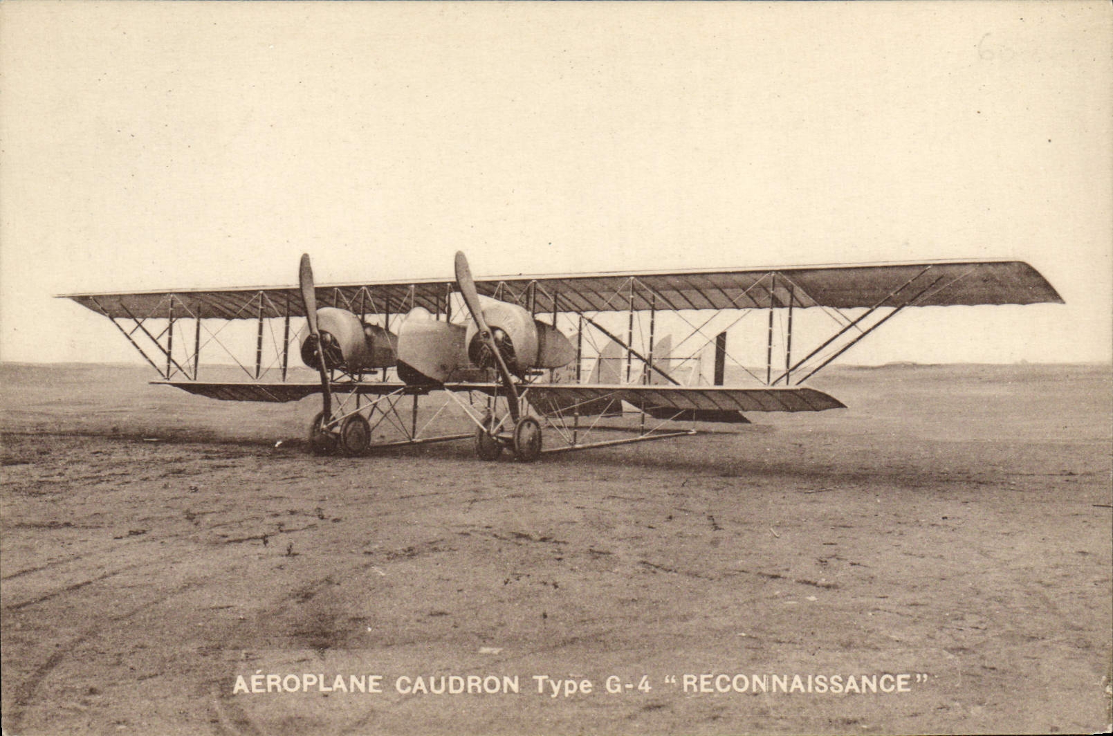 CPA Avion Aviation Aeroplane Caudron Type G4 Reconnaissance