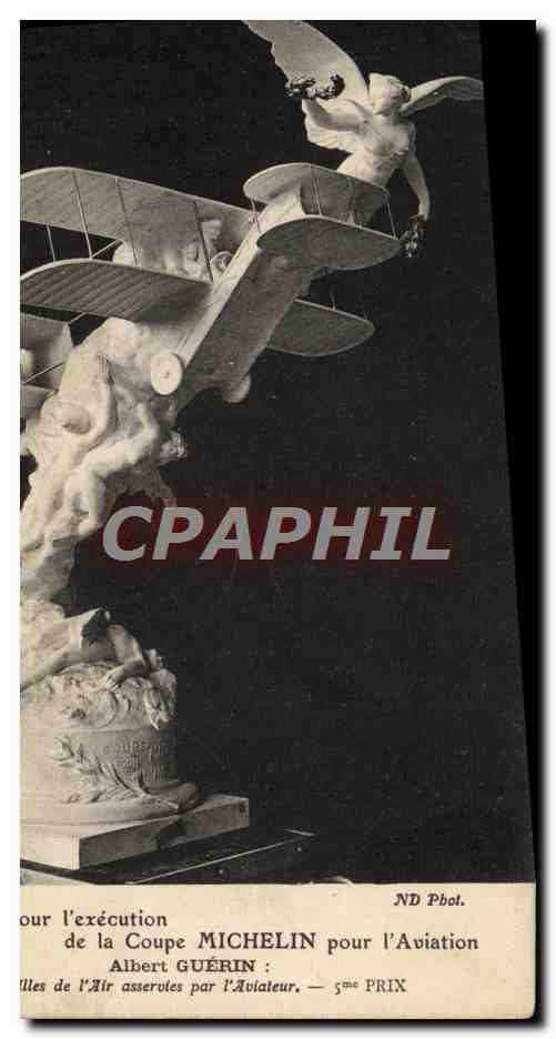 CPA Avion Aviation Concours pour l'execution de la coupe Michelin Albert Gueron 