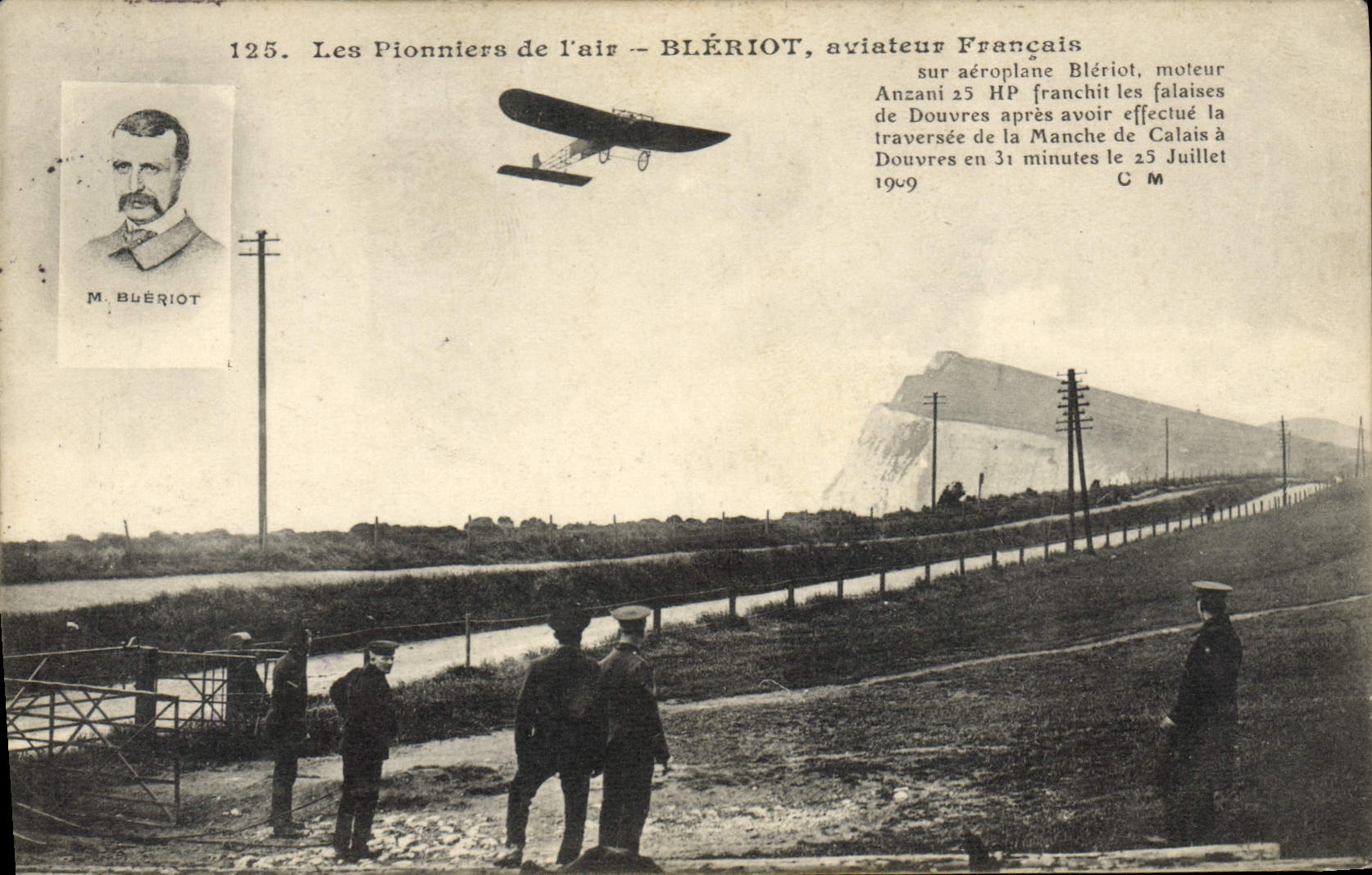 CPA Avion Aviation Bleriot sur aeroplane Bleriot 