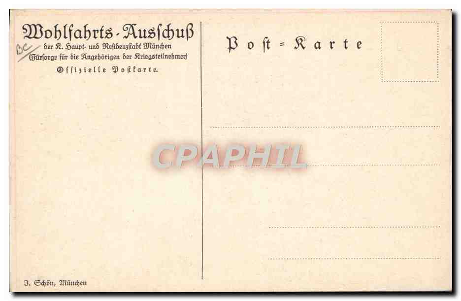 CPA Fantaisie Illustrateur Der Kaiser Reitet ins Feld — Rückseite