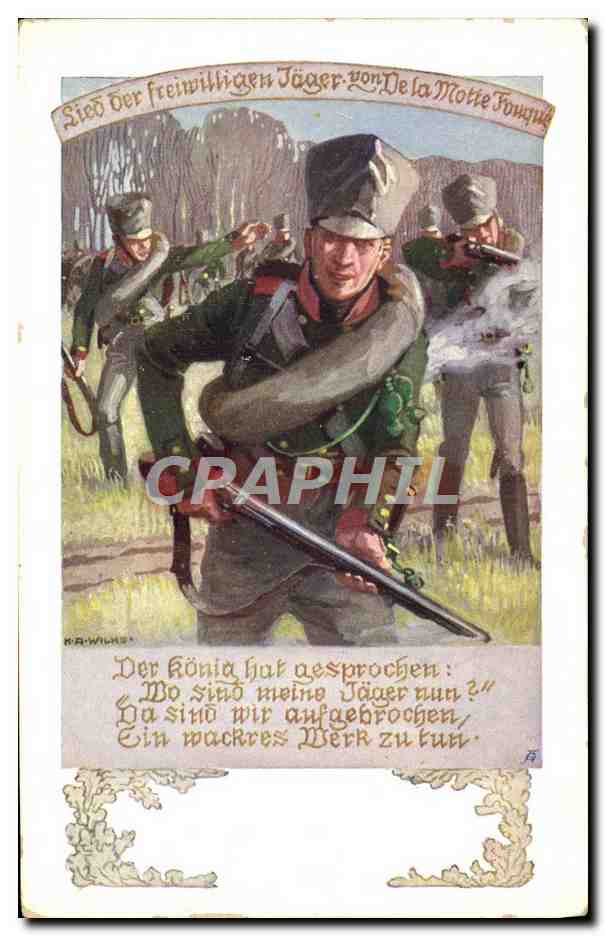 CPA Fantaisie Illustrateur Deutscher Wehverein 