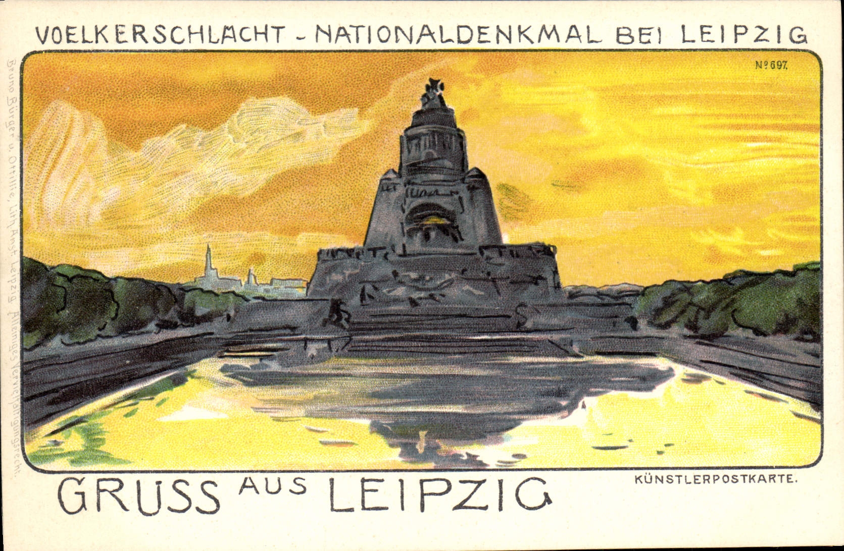 CPA Fantaisie Illustrateur Gruss aus Leipzig