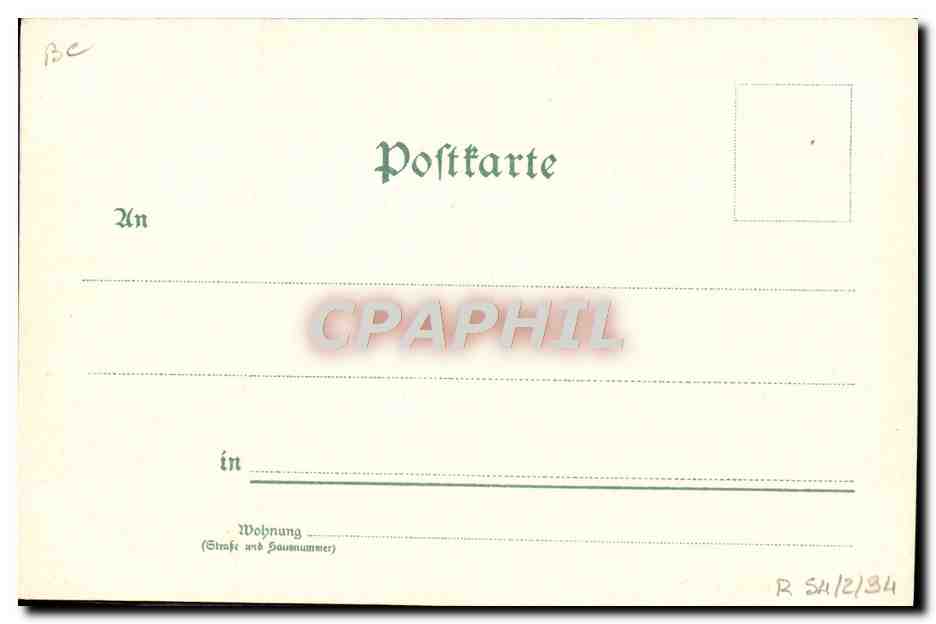CPA Fantaisie Illustrateur Gruss aus Leipzig — Rückseite