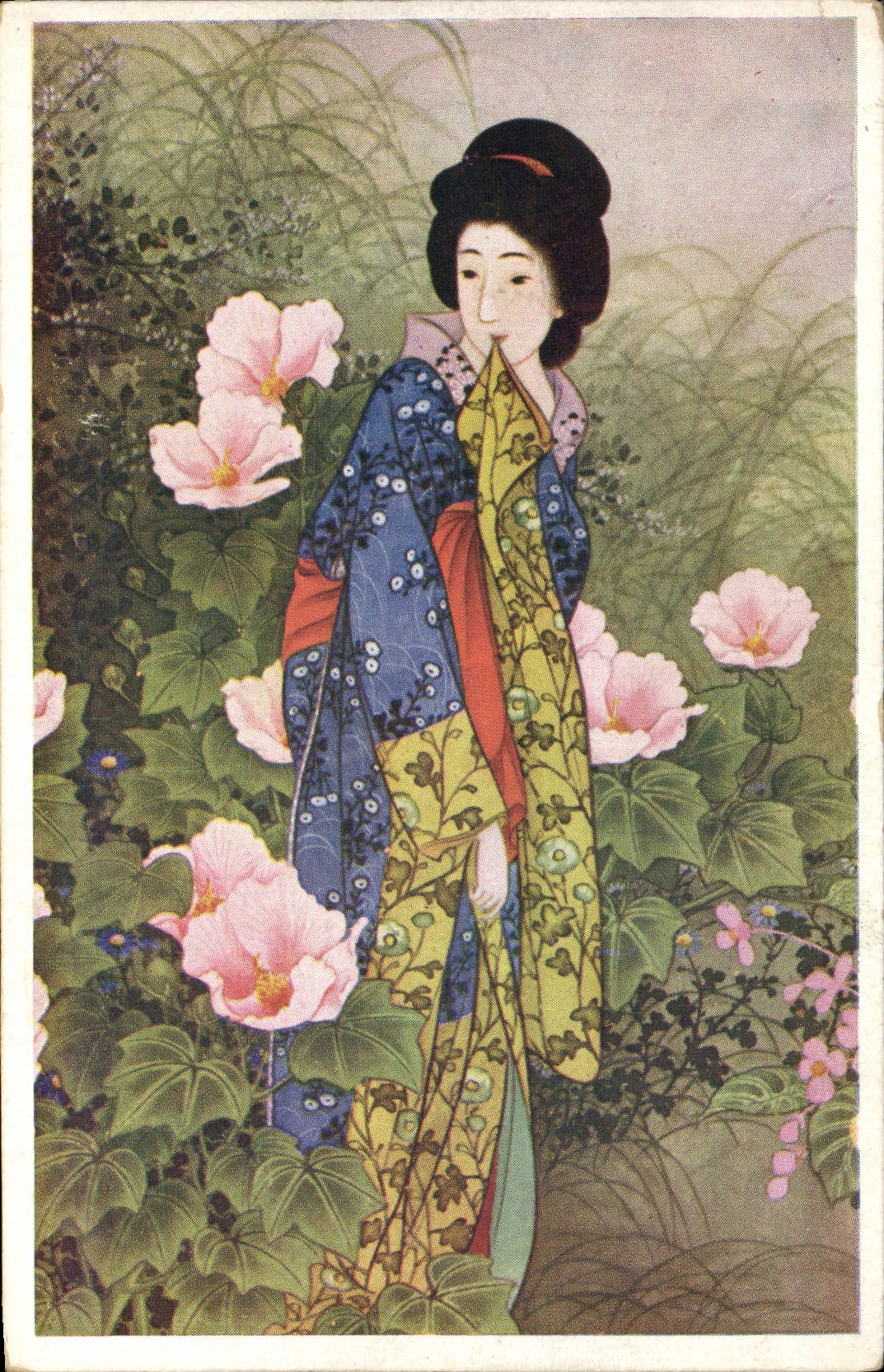 CPA Japon Nippon Femme Folklore