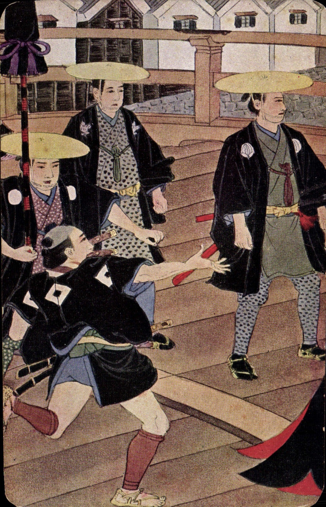 CPA Japon Nippon Hommes Folklore