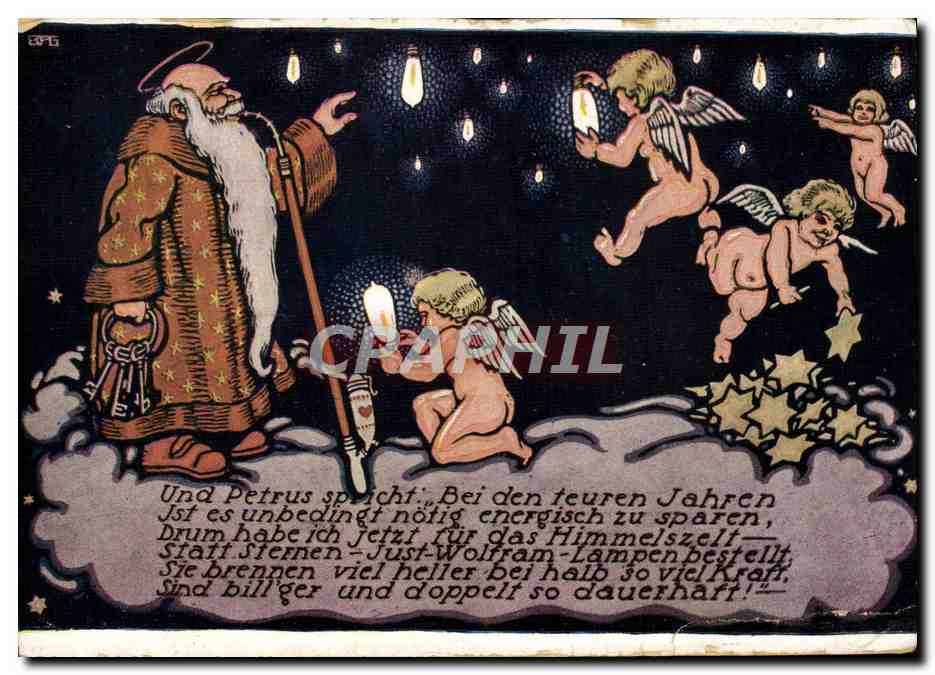 CPA Illustrateur Dieu Anges 