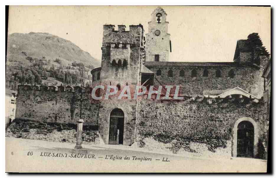 CPA Luz Saint Sauveur L'Eglise des Templiers