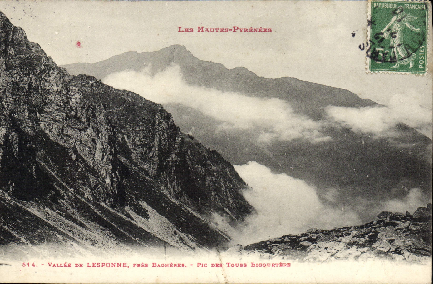 Vallée de Lesponne, près Bagnères - Pic des Tours Bigourtère — Les Hautes-Pyrénées, n°514