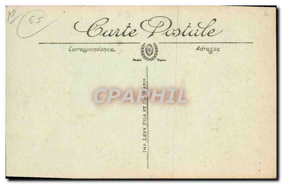 CPA Luz L'Eglise des Templiers Le portail — Verso