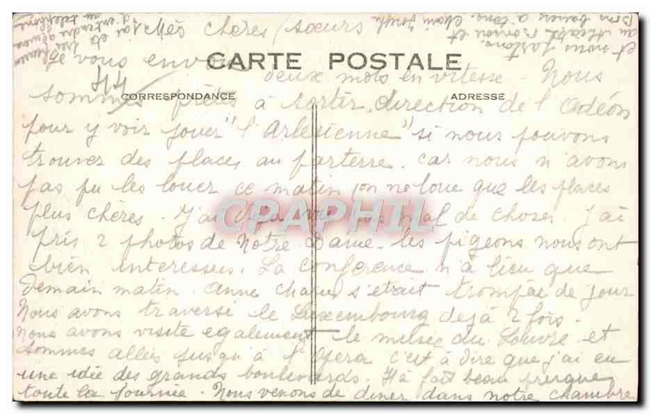 CPA Paris Saint Severin La Niche et la Porte Saint Martin — Rückseite