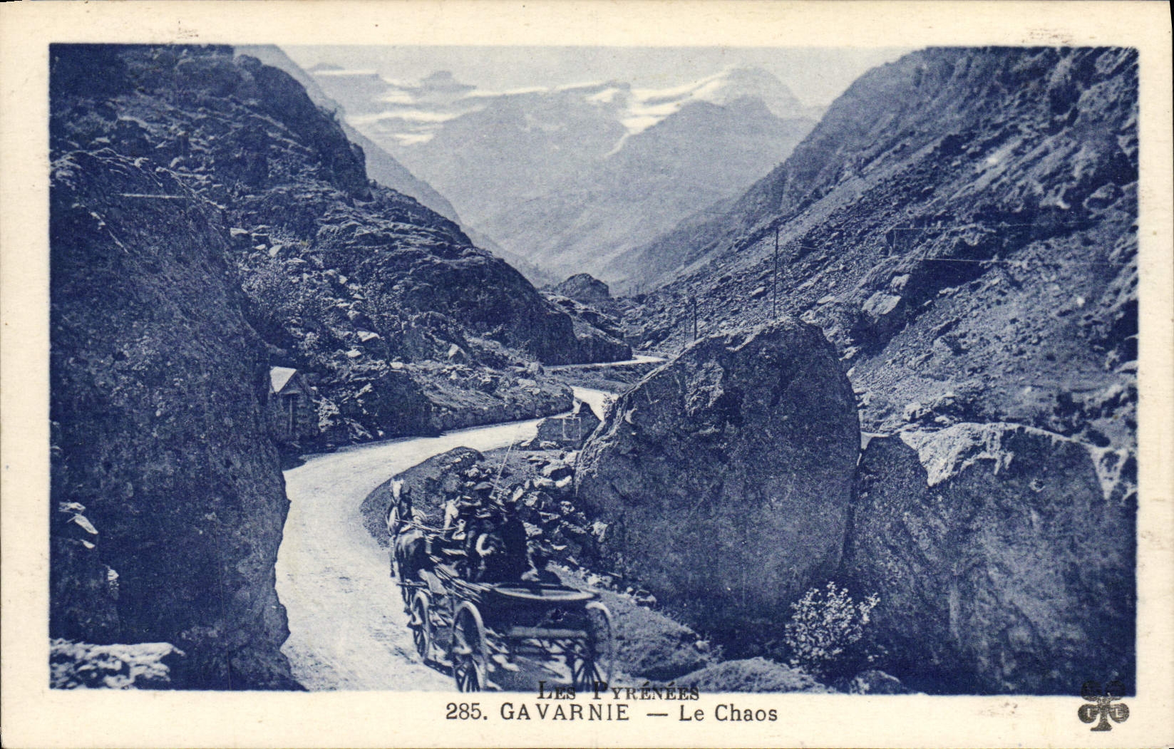 CPA Gavarnie Le Chaos Caleche 