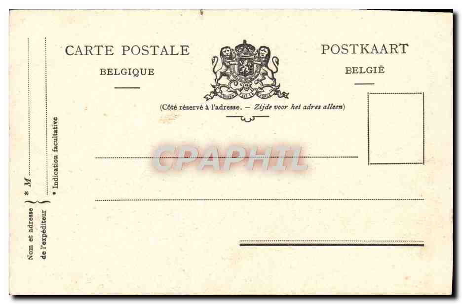 CPA Bruxelles Le Palais De Justice — Verso