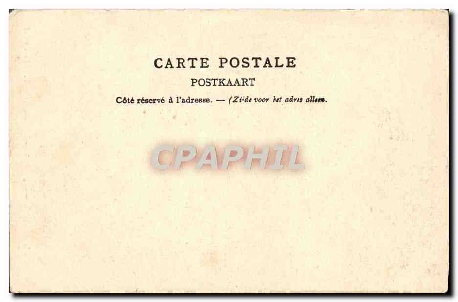 CPA Bruxelles Eglise Ste Gudule — Verso